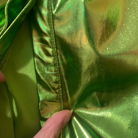 Neon Green Ruffle Dress - Picture 4 of 6